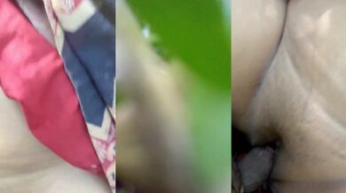 Khulle maidaan mai bhabhi ki chikni chut mai ungli karke dala lund