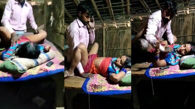 Gaon ki randi orat ki chudai ka video banata ladke ka dost