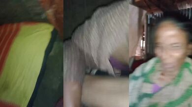 Gaon ki budhi randi ki chudai kar rahe hai 2 jawan ladke