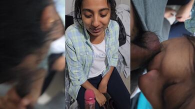 Mast lund or balls ko chusti sexy girl ka desi blowjob video