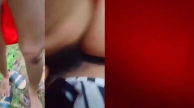 Kele ke khet mai chudai kiya girlfriend ko godi mai bithaake