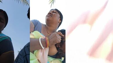 Bihari aunty ke big boobs ko chus kaali chut ko choda