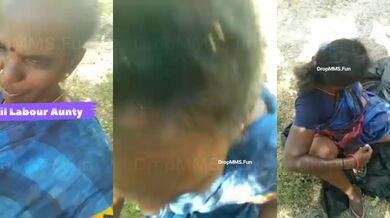 Tamil labour aunty ki chudai kiya lund chusaake jungel mai