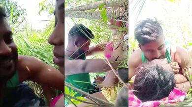 Gaanv ke premi jode ki jungel mai chudai