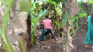 khet mai chudai karti pakdi gayi bhabhi desi lover caught