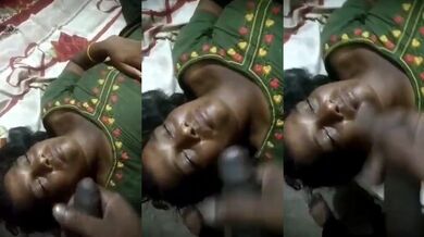 Gahri need mai soyi kamwali ke muh pe jhada maal lund hilaake