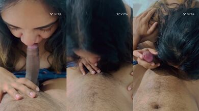 Lambe lund ko chusti hui desi babe