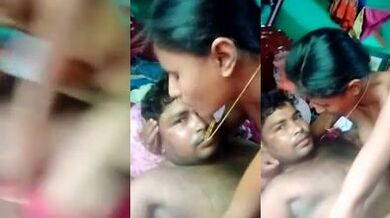 Chhoti Sali ke boobs daba ke chus ke choda jija ne