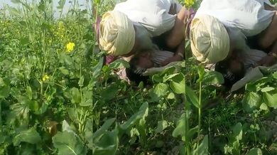 Sardar ji ne sarso ke khet me aunty ko ragad diya