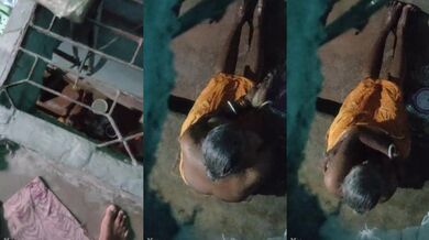 60 saal ki budhi ka nanga nahane ka video banaya