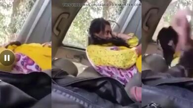 Sexy pakistani ladki ne car me lund chusa