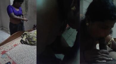 Mature tamil kamwali ne boss ka lund chusa