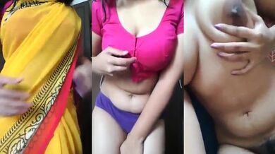 Sexy Indian bhabhi ka nude striptease video