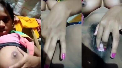 Village ki sexy bhabhi ne hairy chut khujai