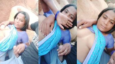 Lockdown me pahadi par lund hilaya sexy aunty ne