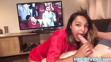 Football dekhte hue Indian gf chodi