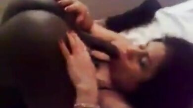 Indian wife ka threesome blowjob
