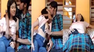 Ghar pe akeli chacheri bahan k  boobs chus chut ko chata