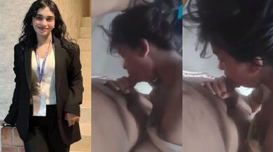 Slim sexy mumbai girl ka deep blowjob