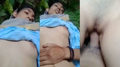 Jungle mai choda mahendi hand sexy girl ki chikni chut