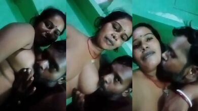 Wife k big boobs chuste hue kiya uske sath romance