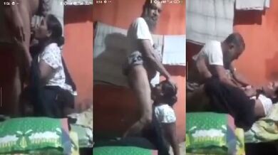 Jawan bahu ko lund chusaate hue choda budhe muslim sasur nai