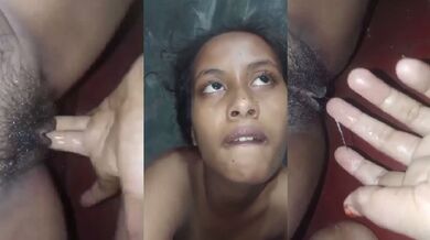 Desi horny girl ka hairy wet pussy fingering