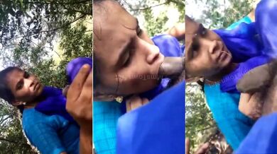 Tamil village aunty ka outdoor deep blowjob