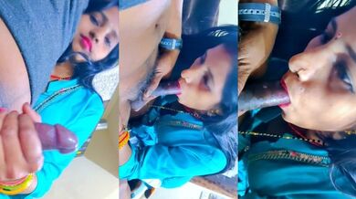 Sexy bhabhi nai di apne pati ko blowjob ka maja