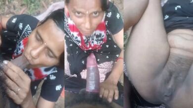 Gaon ki sasti randi nai khulle mai chudwaai chut