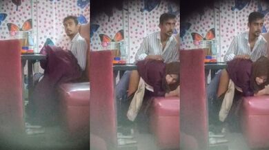 Restaurant k andar chud gayi muslim college girl