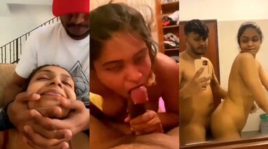 Boyfriend ko sloppy blowjob deke khade khade chudi jawan ladki